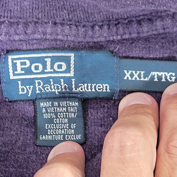 Polo Ralph Lauren Pullover Shawl Collar Sweater‎ Men's Size XXL/TTG - Picture 6 of 13